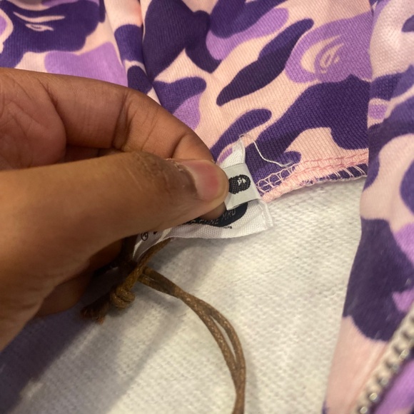 Lavender Bape hoodie - Picture 4 of 9
